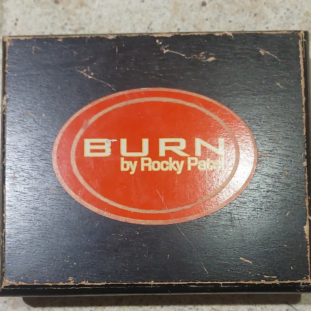 Rocky Black Cigar Box with Gold Text